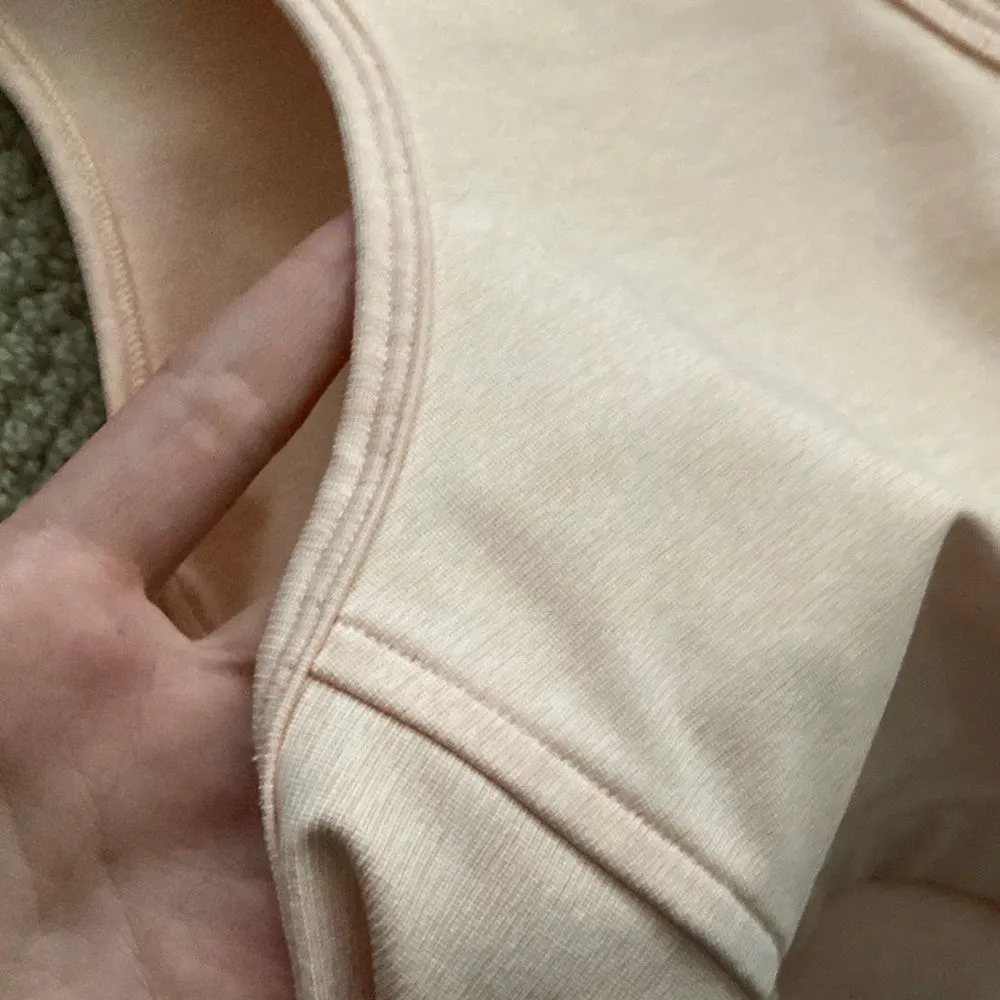 Outdoor Voices Athena Crop Top Sports Bra Rose Quartz Pale Pink Small Like NEW - Image 8