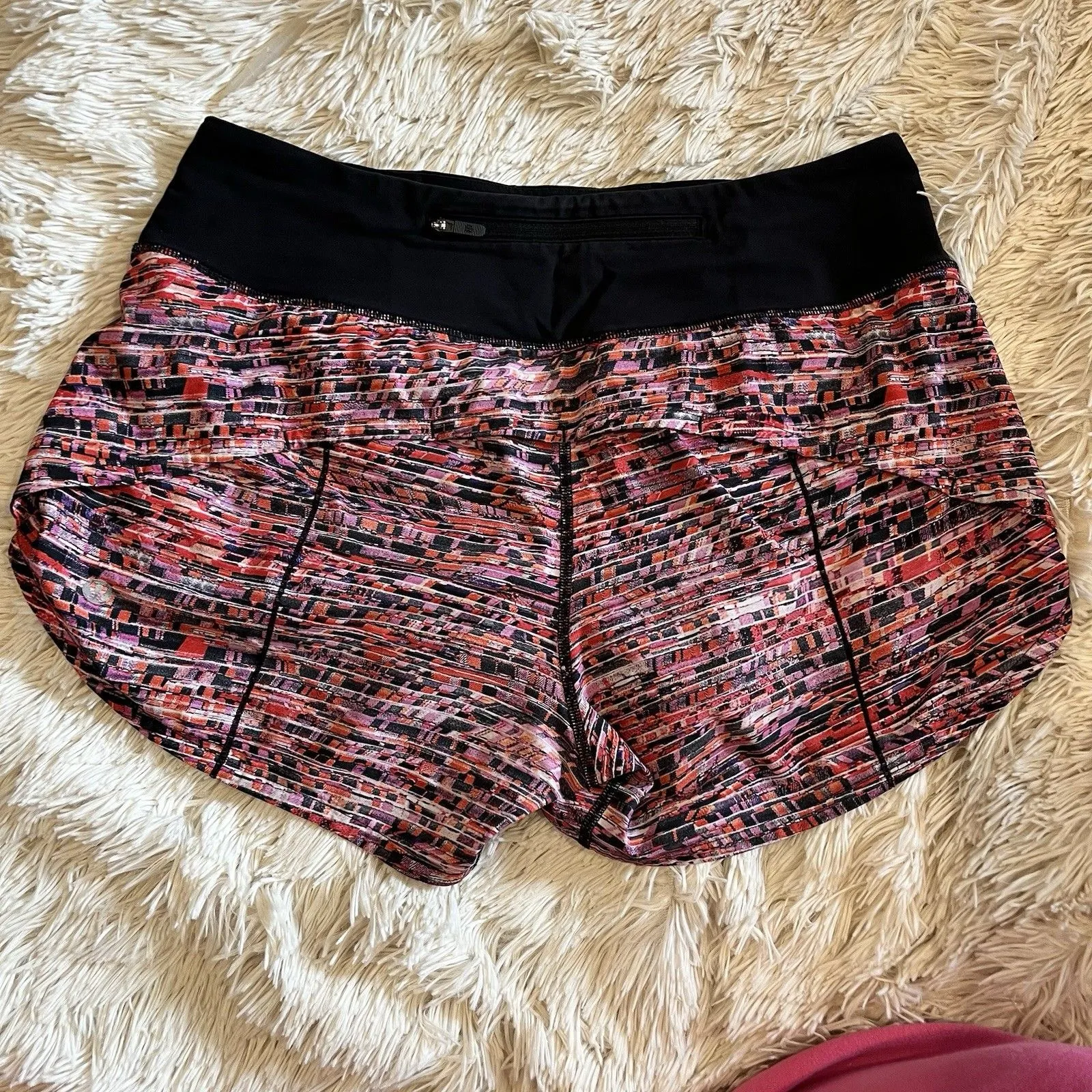 Lululemon Speed Up Shorts Women’s 6 Black Multi Low Rise 2.5” Lined Running - Image 10