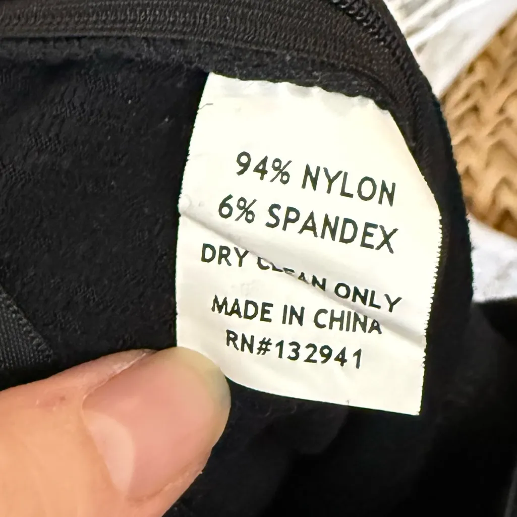 Amanda Uprichard Malta Pant Split Anke Black Ribbed XS - Image 6