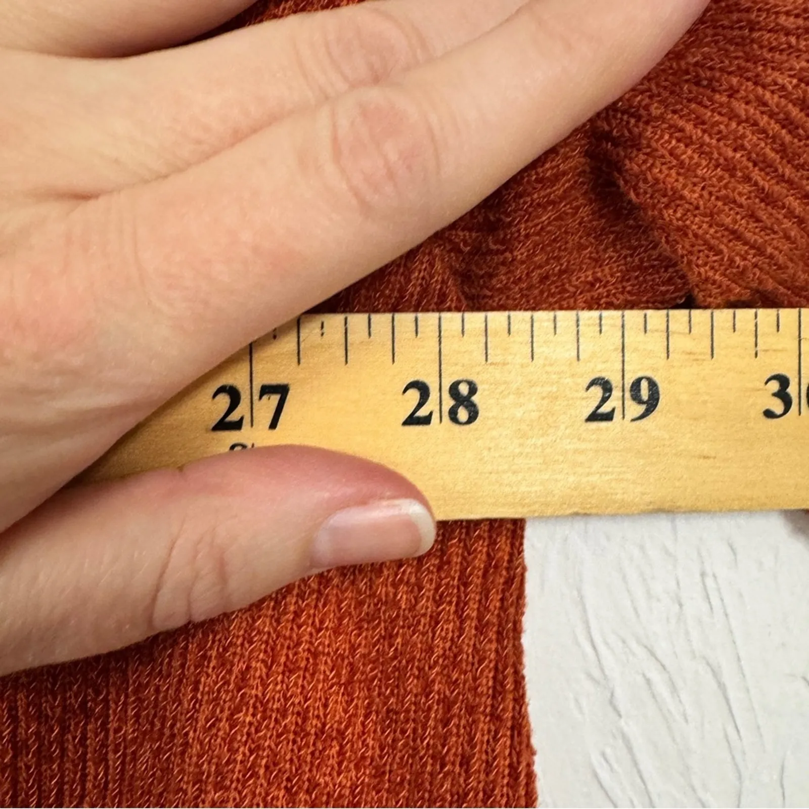 Urban Outfitters Orange Chunky Knit Oversized Sweater Womens L Casual Fall - Image 10