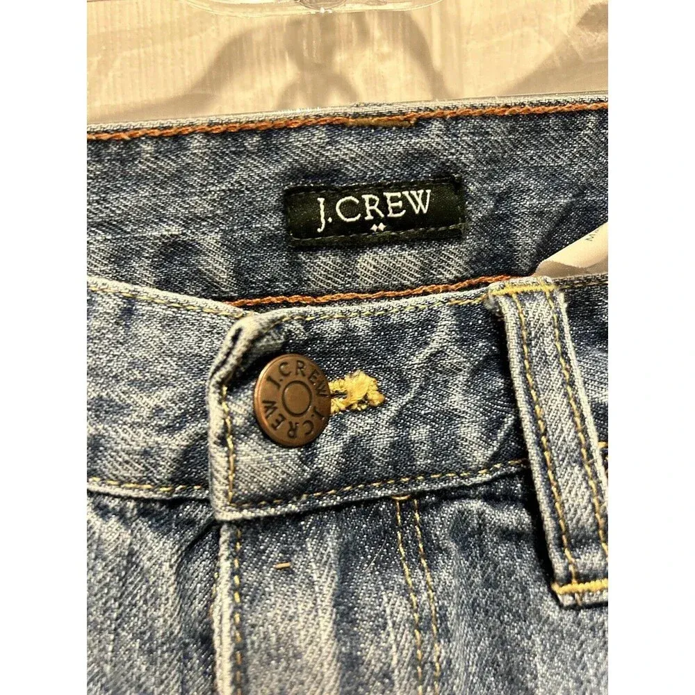 J.Crew Factory Women's Vintage Matchstick Jeans 30 R Distressed‎ style Blue - Image 4