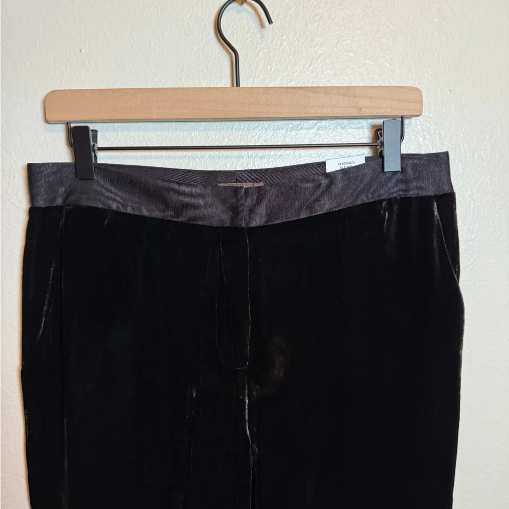 J.McLaughlin‎ Silk Blend Aretha High Waisted Wide Leg Velvet Pants - Image 4