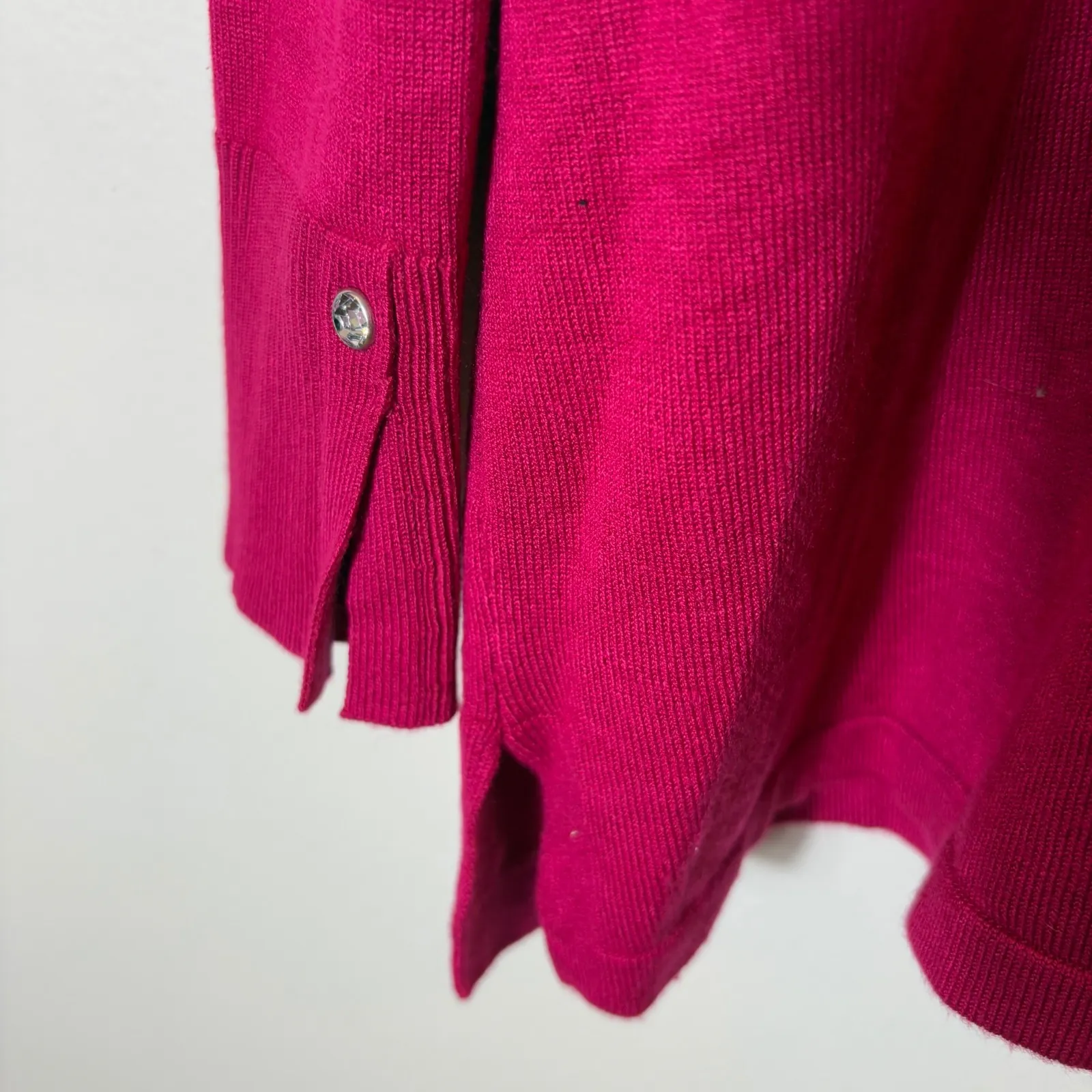 Chico's Women's‎ Pink V-Neck Long Sleeve Pullover Knit Sweater Size 3 - Image 8