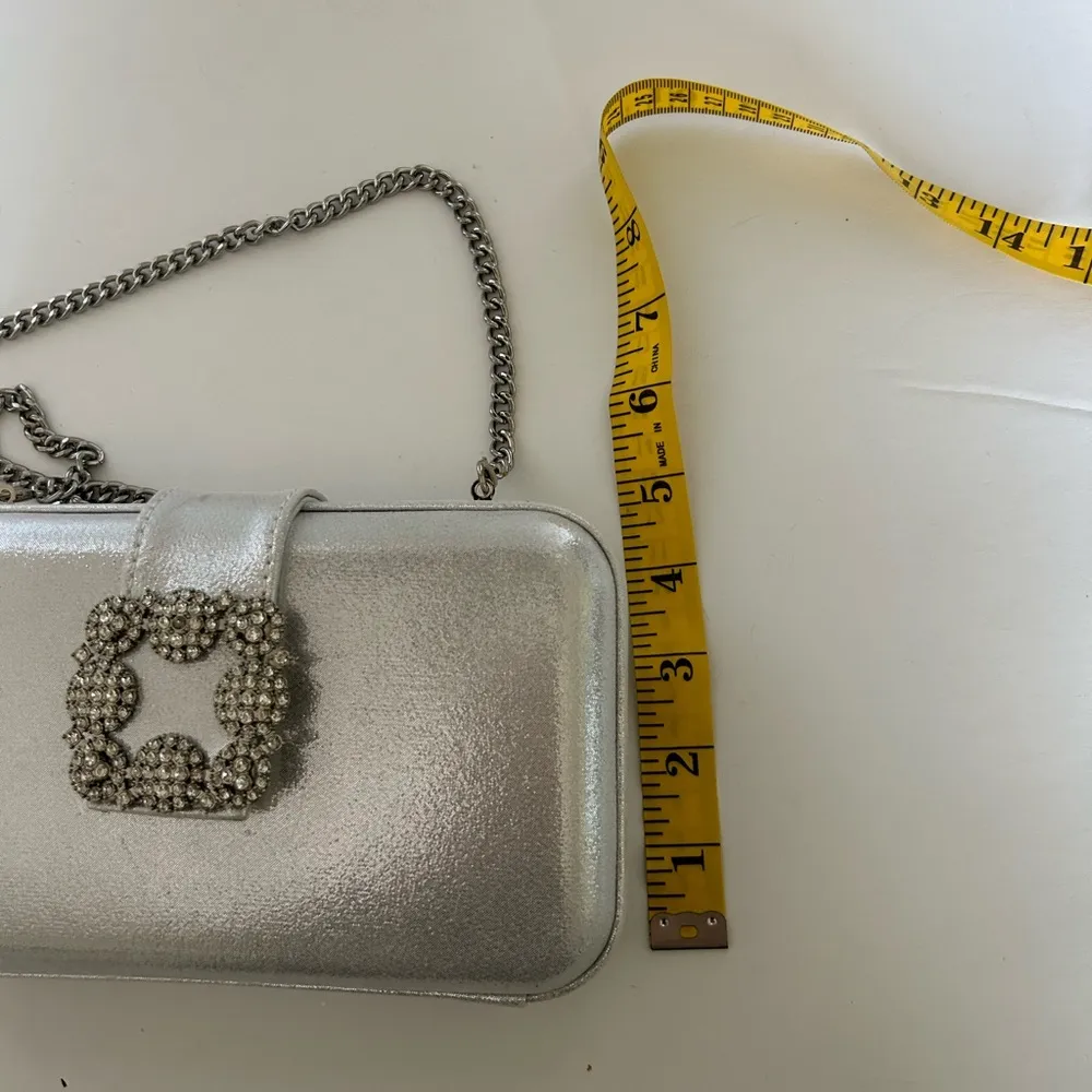 Silver Metallic Shoulder Bag - Image 6