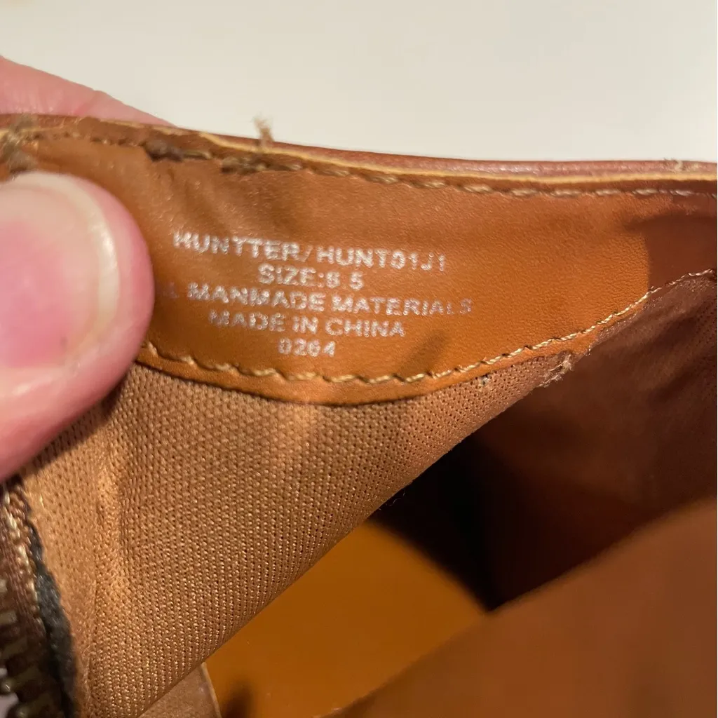 Madden Girl Women's Hunter Brown Ankle Boots Size 6.5 1 Side Zip 1 Faux Zip - Image 10