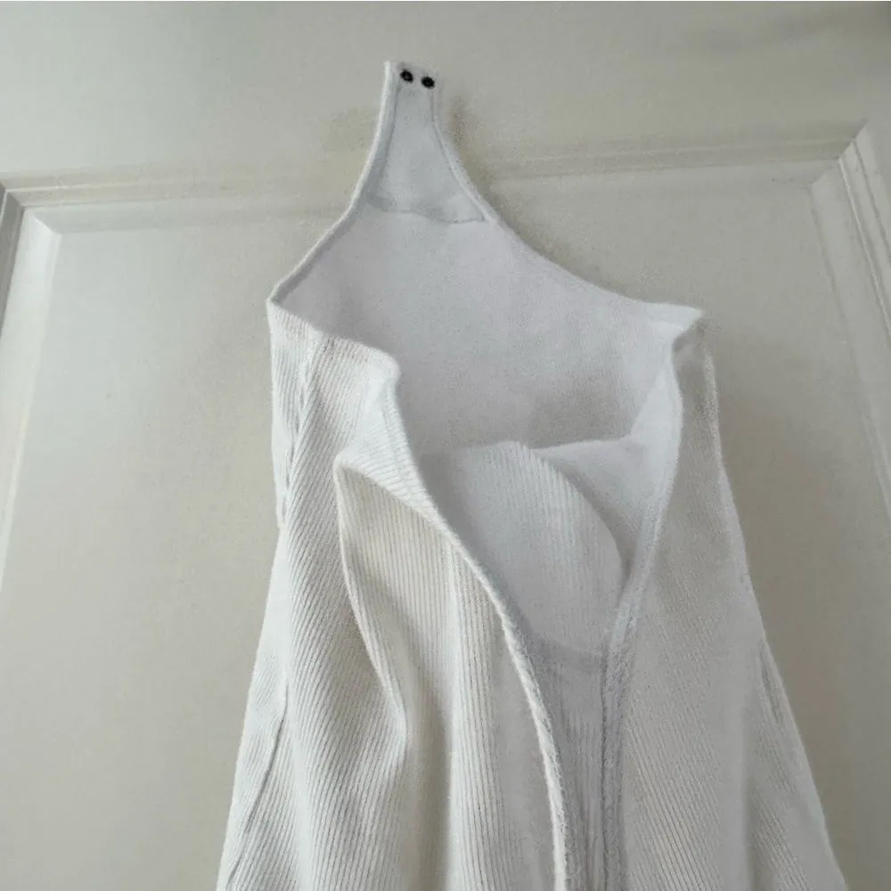 Abercrombie & Fitch Ribbed White Tank Top Bodysuit | S - Image 5