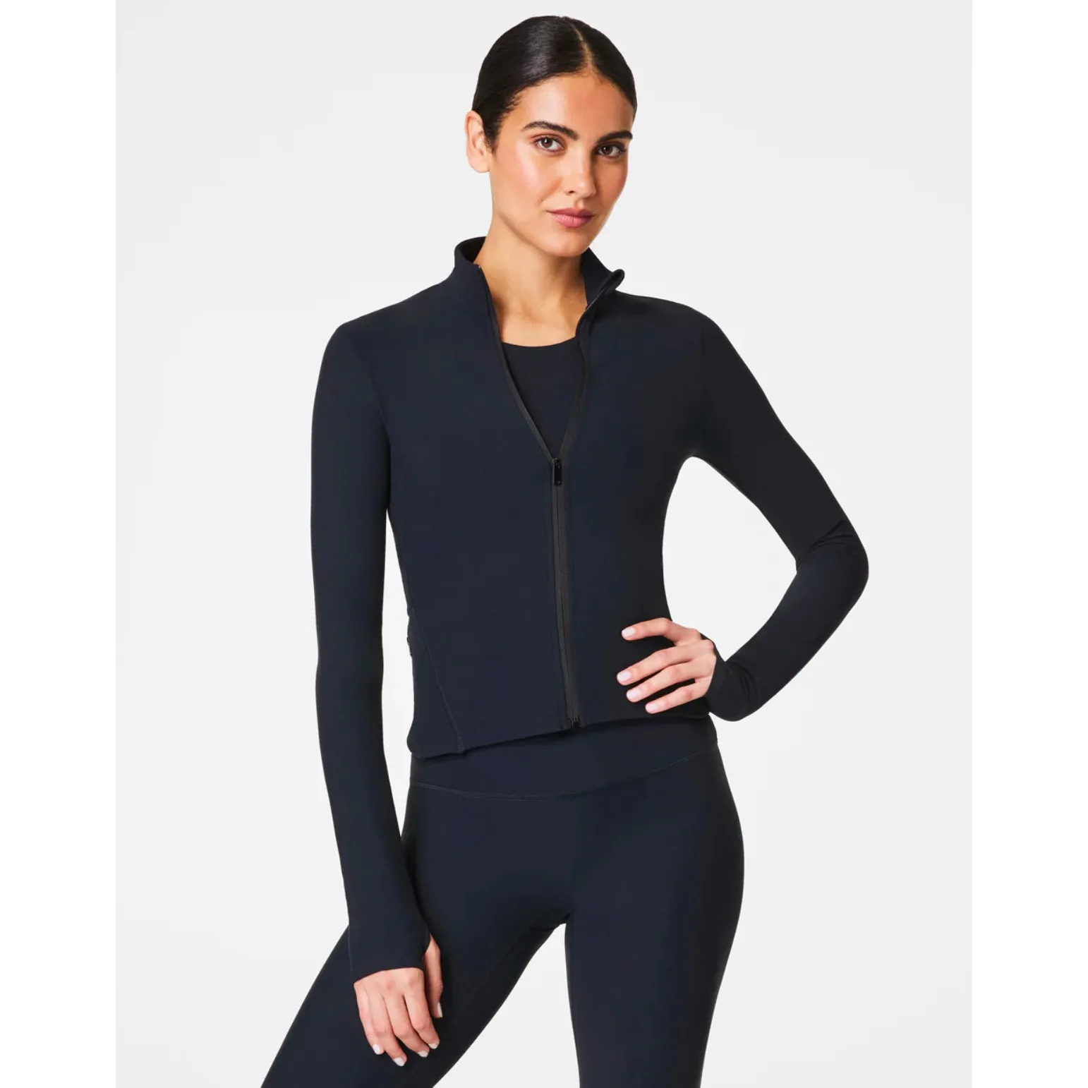 SPANX Smooth™ OnForm Black Full Zip Jacket Size Small - Image 2