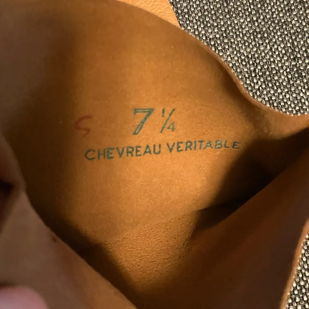 VINTAGE ROGER FARE PARIS GLOVES TAN KID LEATHER 1950S LADIES SIZE 7.25 - Image 7