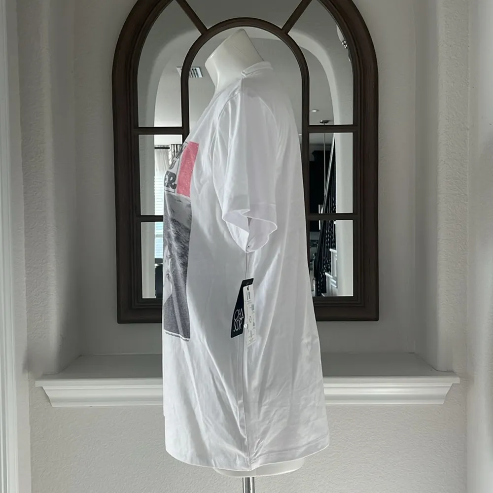 CHASER Sonny & Cher Tee, Short Sleeve T-Shirt White Size XL New w/Tag (SOLD OUT) - Image 4