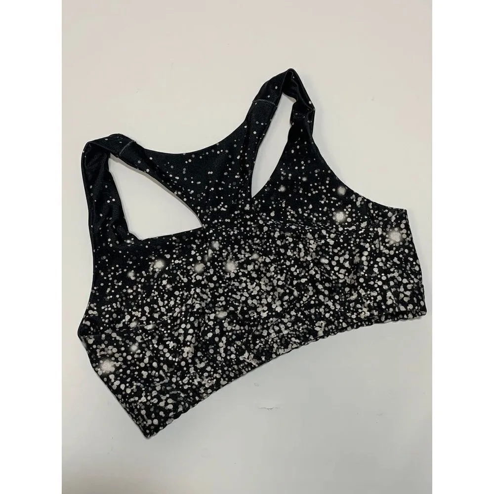 Pineapple Clothing Women’s Silver Chichi Stella Seamless Sports Bra Black Small - Image 2