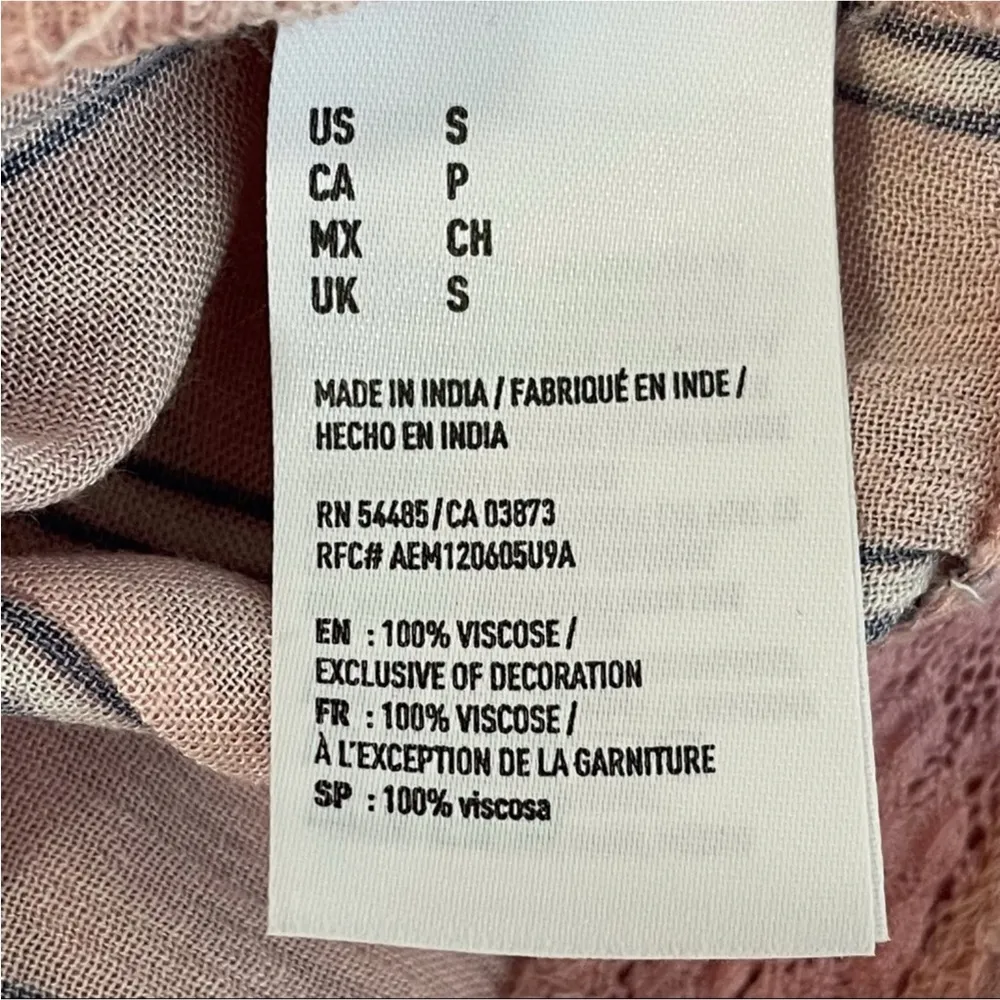 American Eagle Striped Crop Top - Image 6