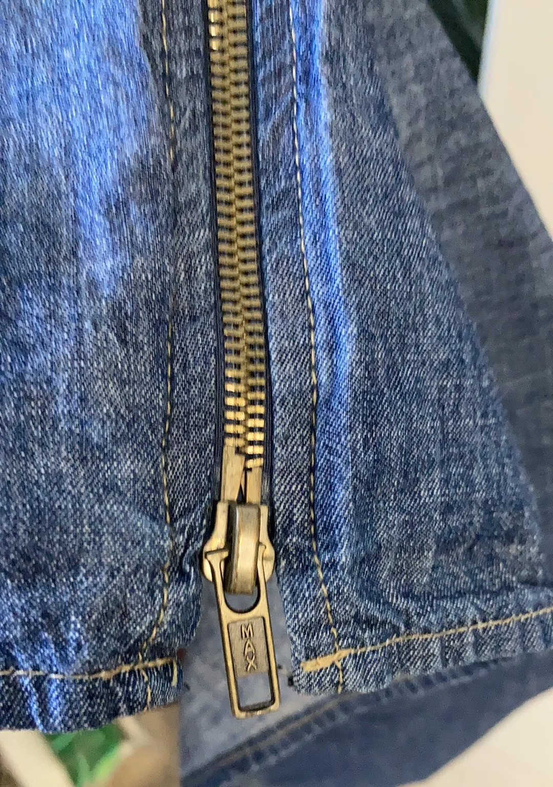 Candie's  chambray denim full zip dress.  - Image 4