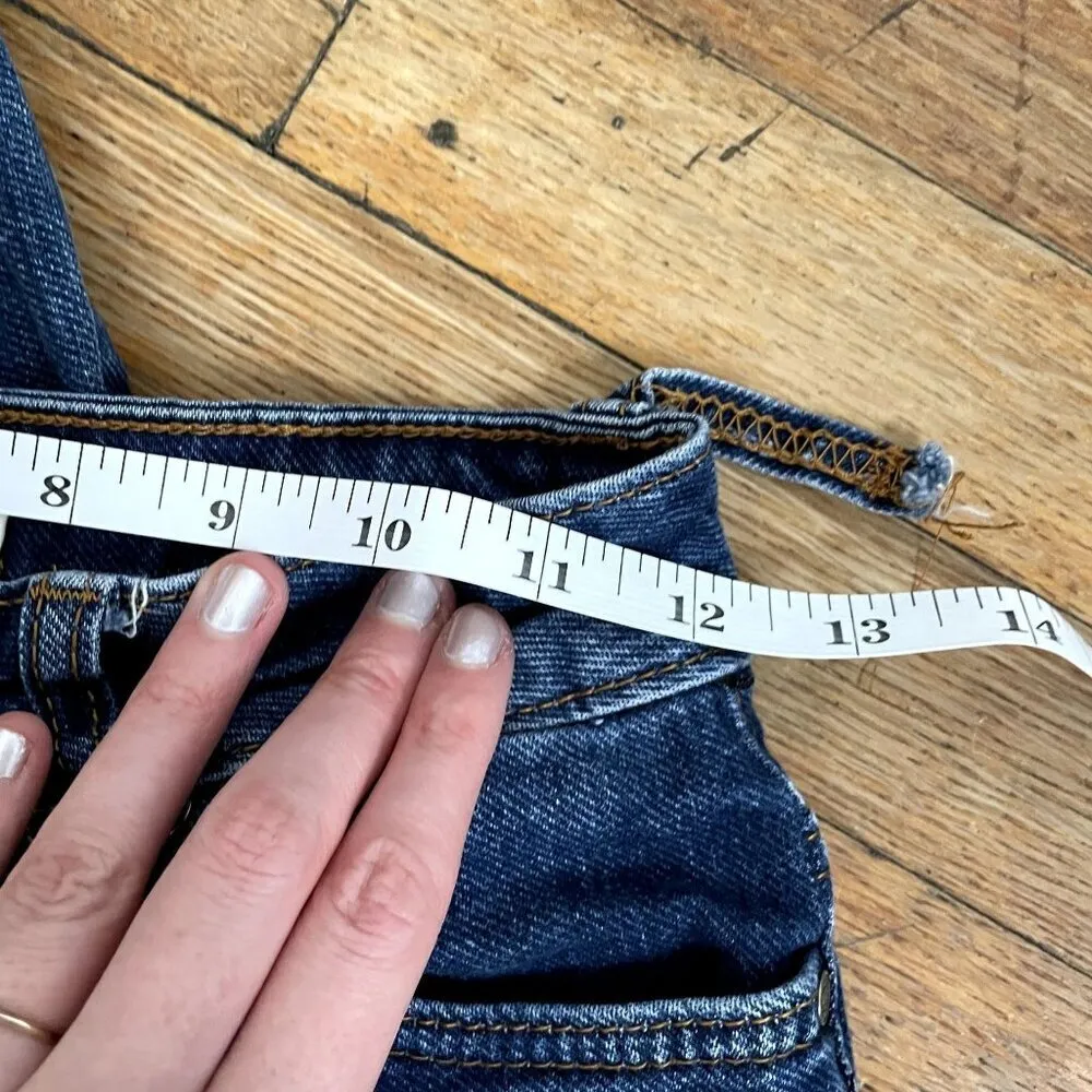 Most Wanted dark wash denim jeans cotton spandex high rise women size 3 Blue - Image 7