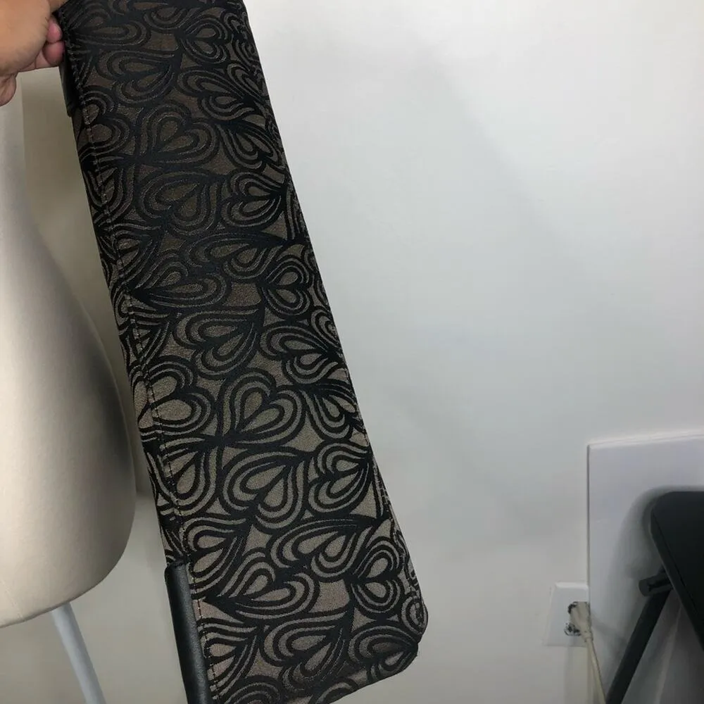 Diane Von Furstenberg DVF Jacquard Heart Print Large Shoulder Tote Bag - Image 8