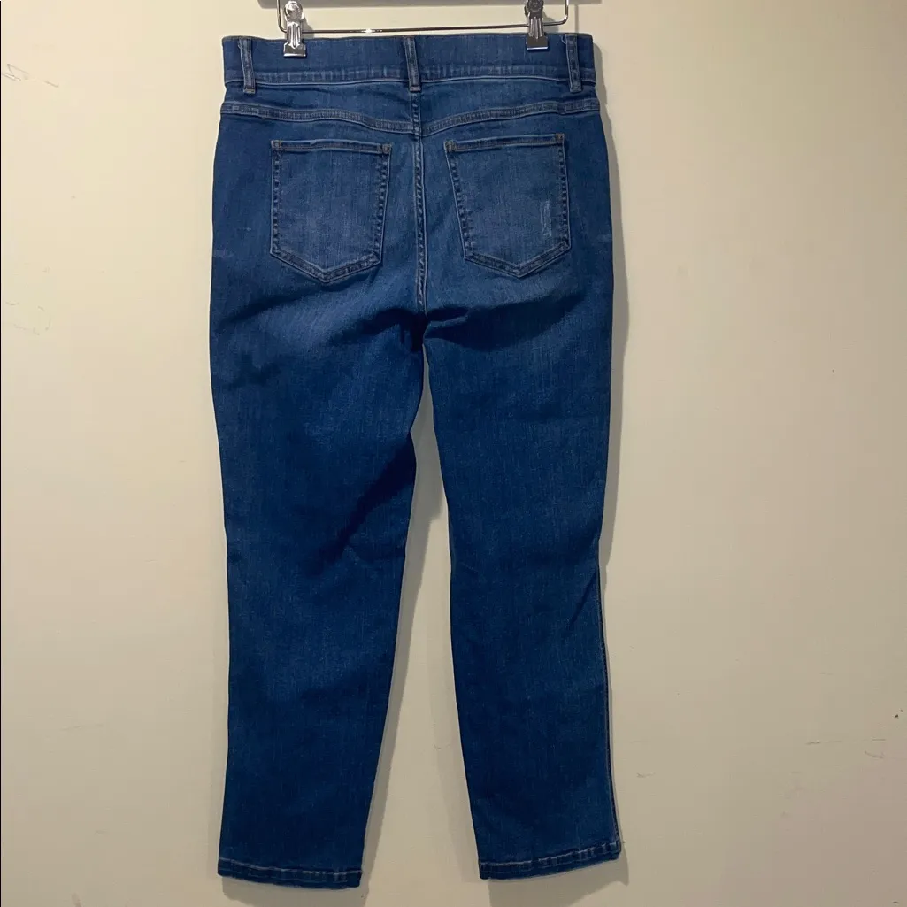 Womens SPANX Ankle Straight Leg Jeans in Vintage Indigo - Image 8