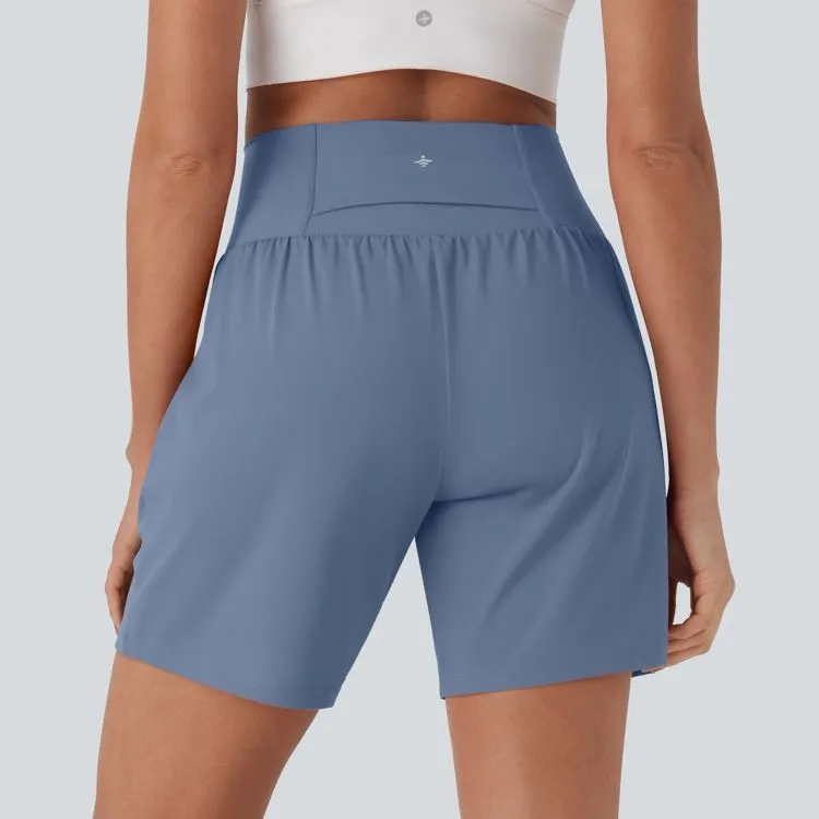 Halara Softlyzero Airy Super High Waisted Cool Touch Yoga Shorts 7" Pockets XL - Image 2