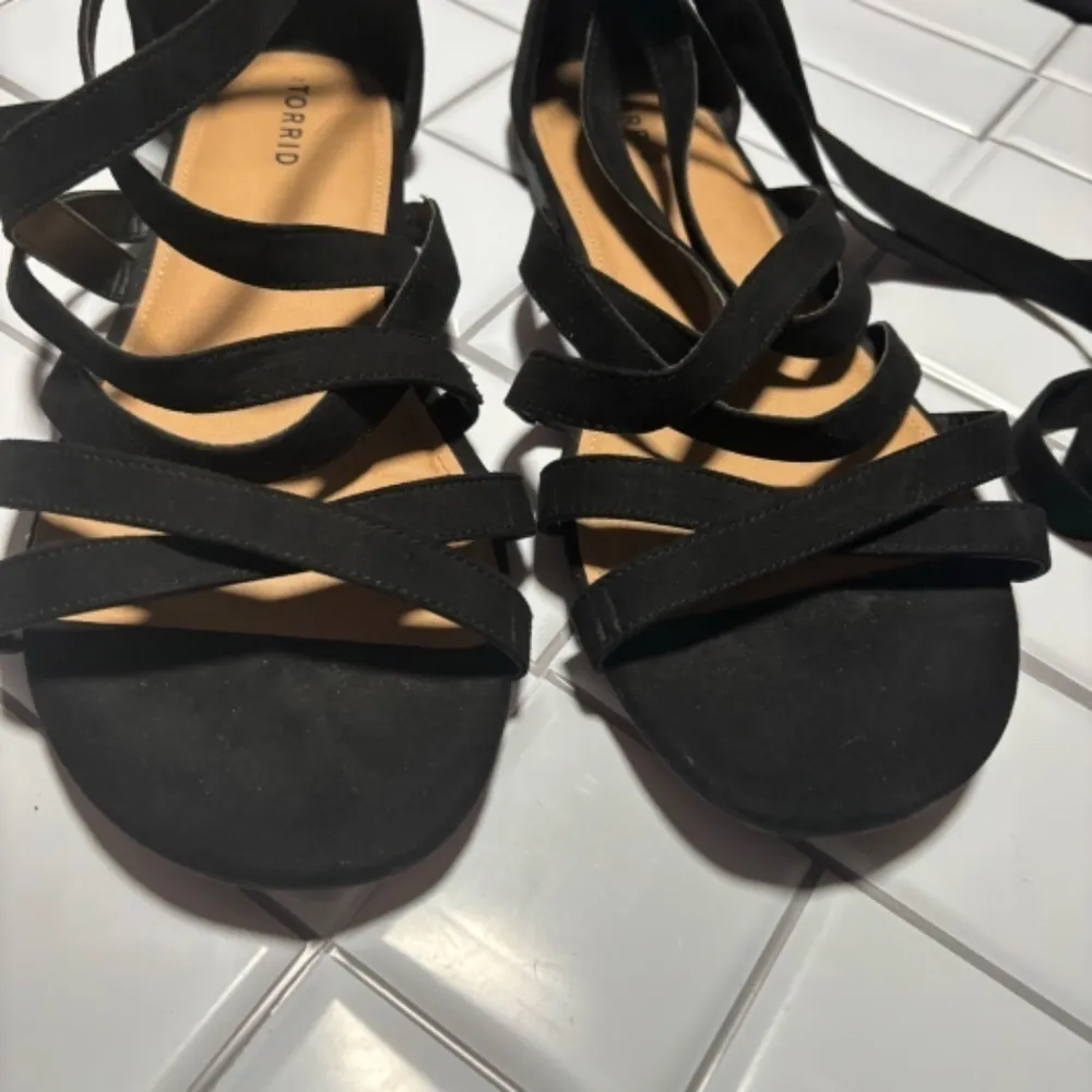 Torrid‎ Black Ankle Wrap Gladiator Sandal 12W - Image 6