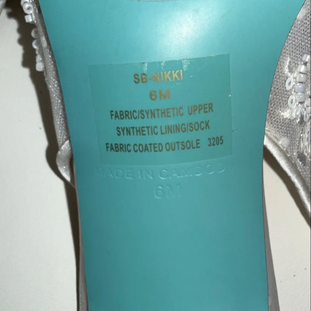 Betsey Johnson Silver Embellished Heels - Image 7