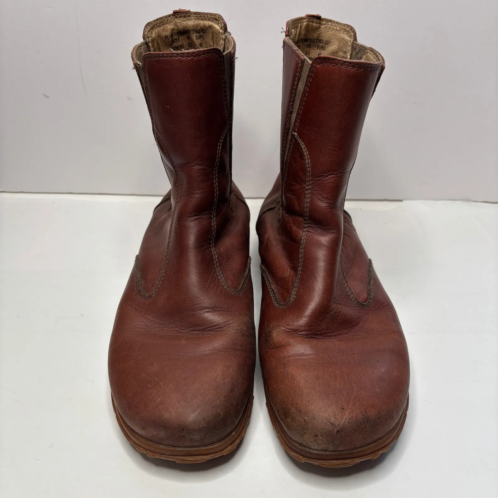 Bogs Pearl Slip On Waterproof Leather Boots Womens 9.5 Euro 40 Brown Chelsea SEE - Image 9