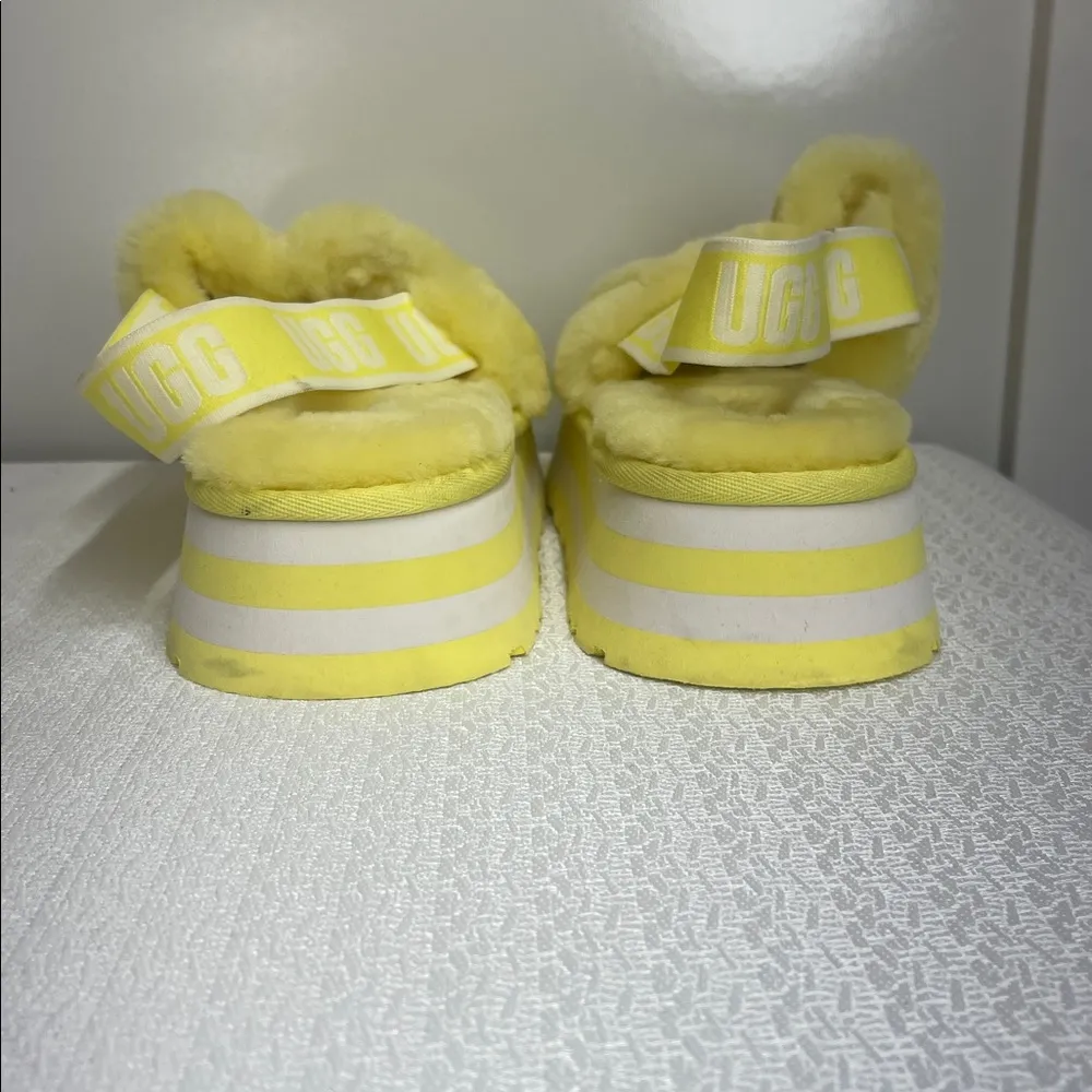 UGG Disco Slides In Margarita Yellow Platform Slippers New Without Box Size 11 - Image 3