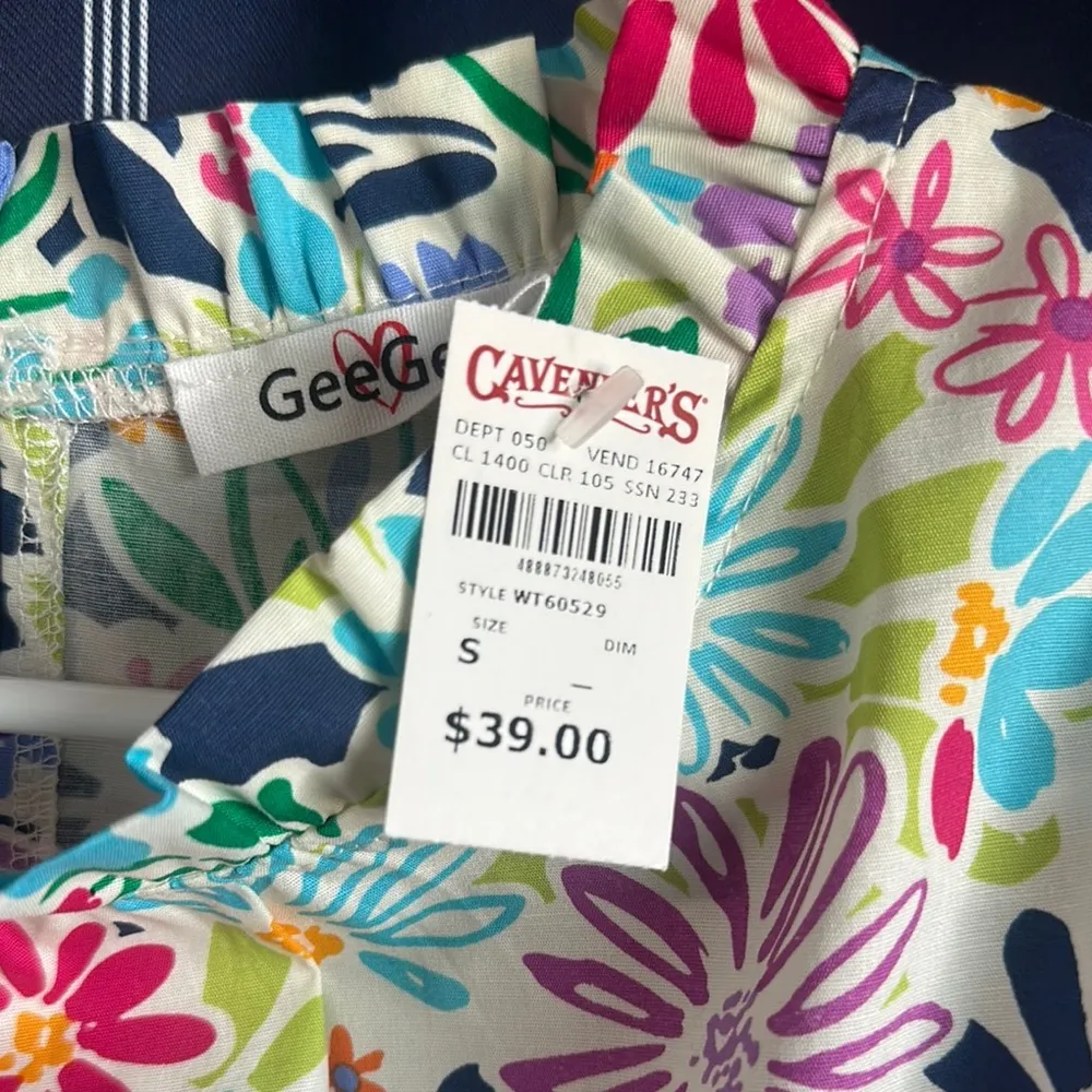 Floral Multicolor Blouse Pink - Image 2