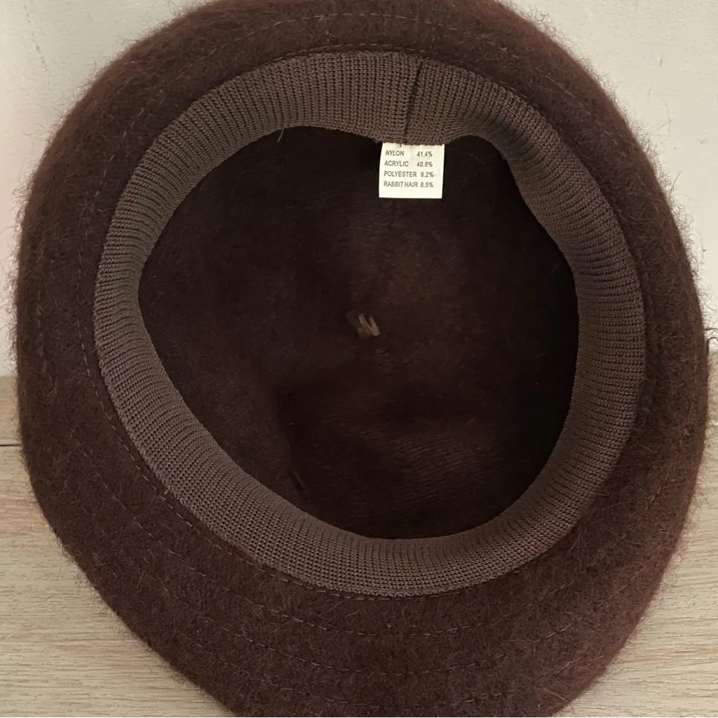 Cloche Women’s Hat Rabbit Hair Blend One Size In Chocolate Brown Leopard Band - Image 7