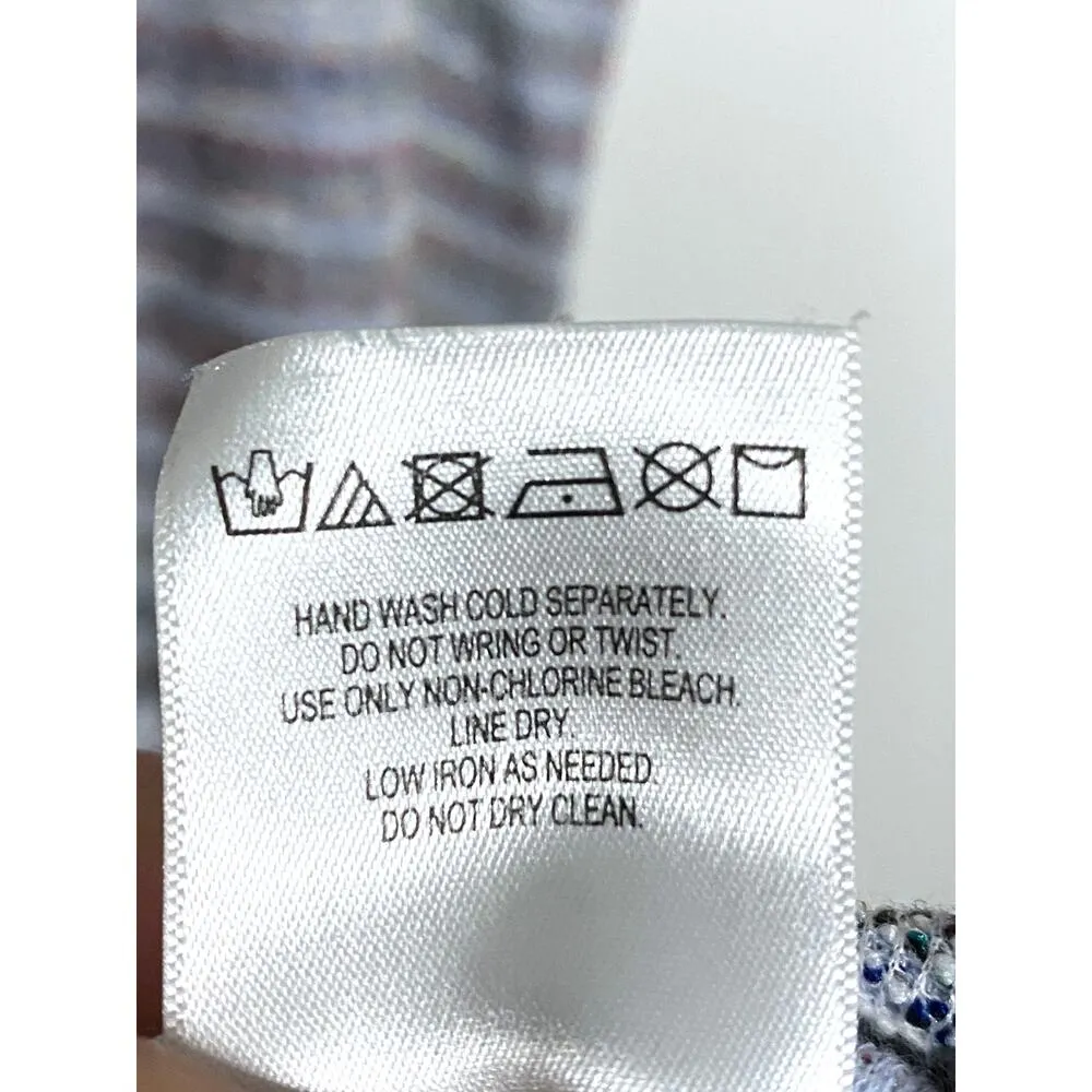 Akemi + Kin Mini Sleeveless Shift Mini Dress Stripe Multicolor Mock Neck Women S - Image 6