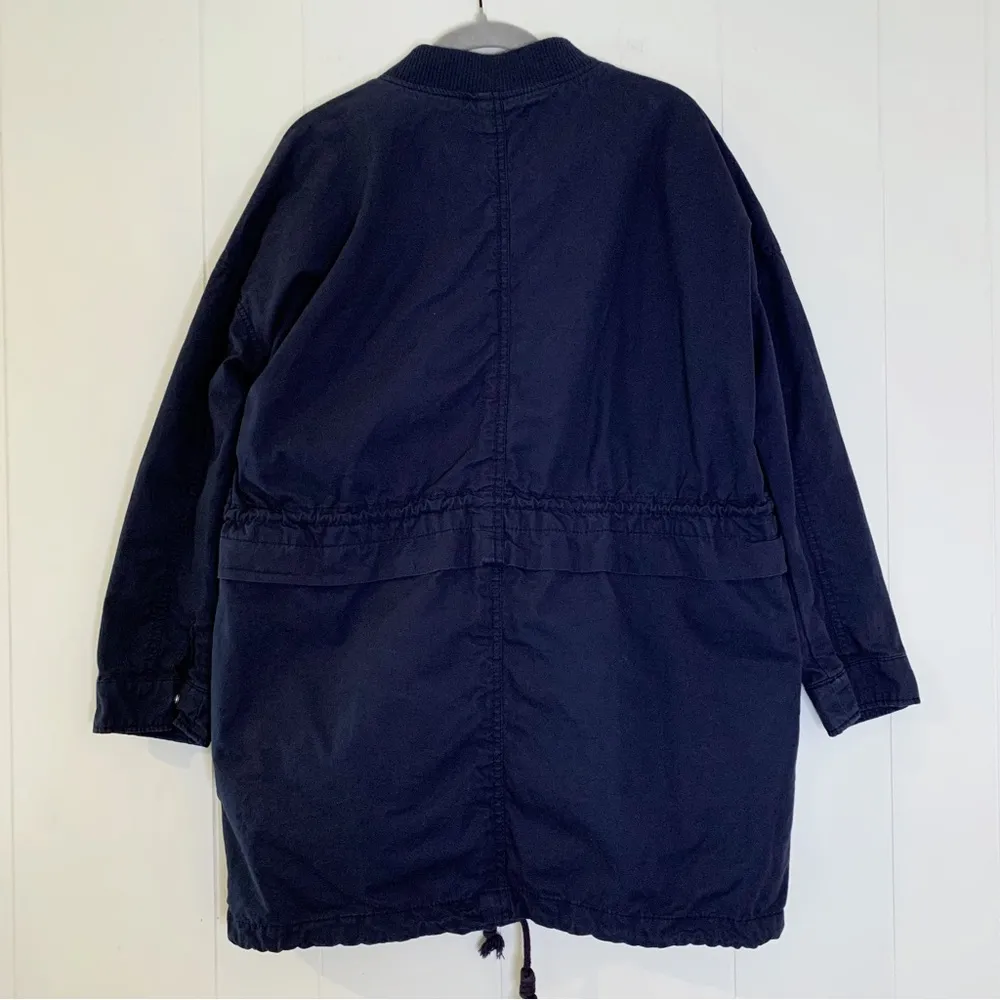 Pull & Bear Navy Coat S - Image 2