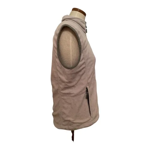 •PacTech Performance Pacific Trail Ladies Zip Fleece Vest, Windproof Tan - Image 3
