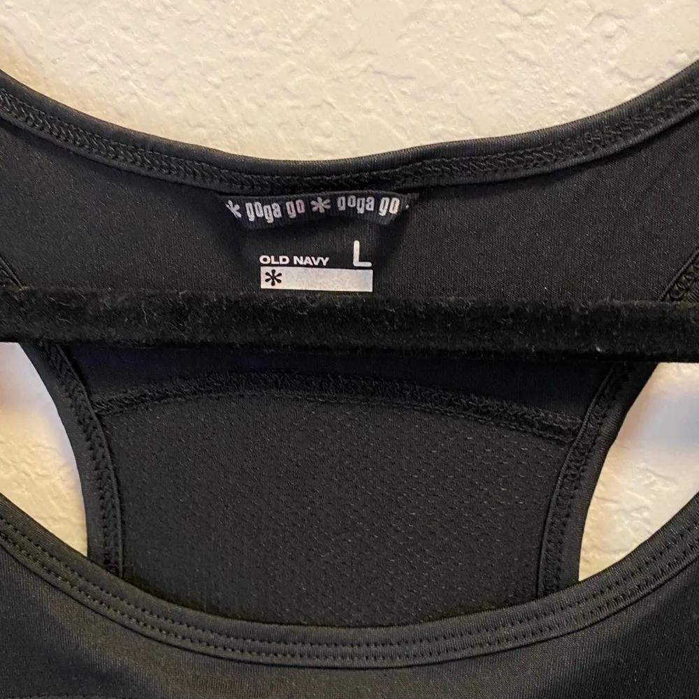 Old Navy Black Active Tank Top Size L New Without Tag - Image 6