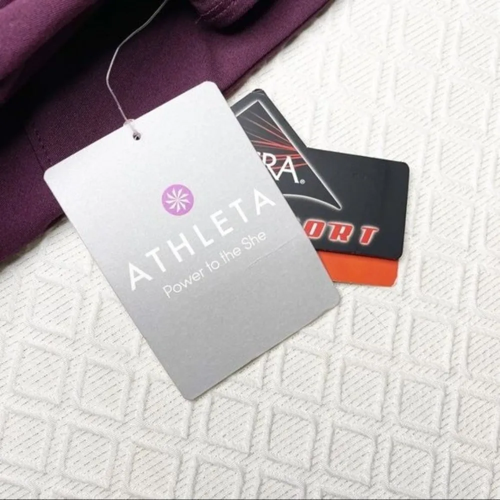 Athleta V-Neck Wrap Dress Purple Athletic Sporty NWT - Image 9