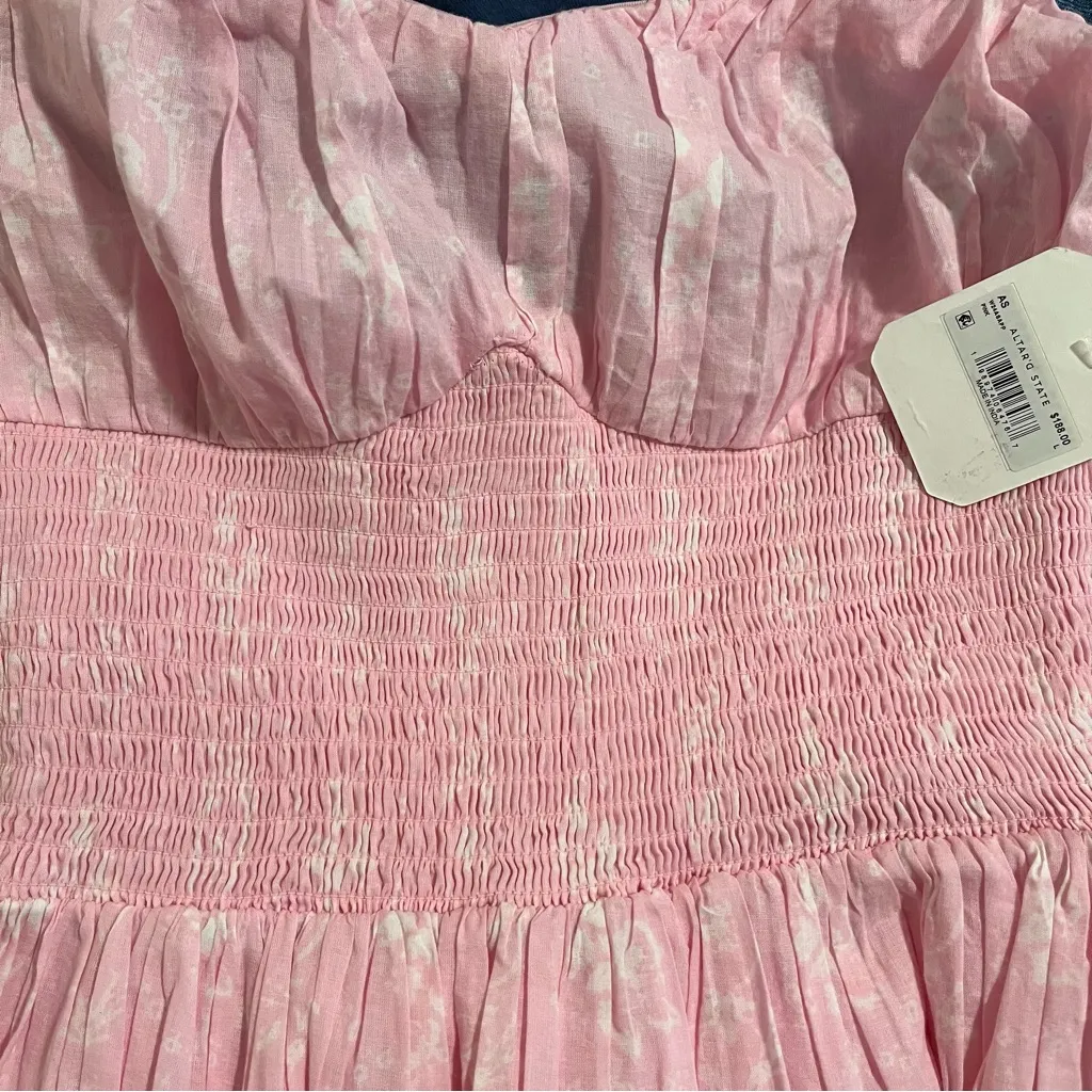 NEW Altar’d State Pink Floral Maxi Dress Size Large NWT - Image 8