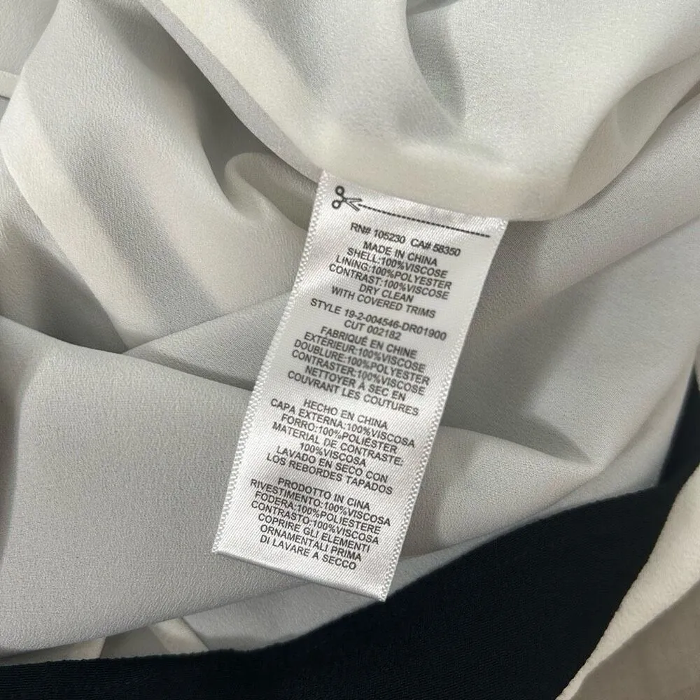 Equipment Tatienne Color block black and white Shift Dress Size Small - Image 10