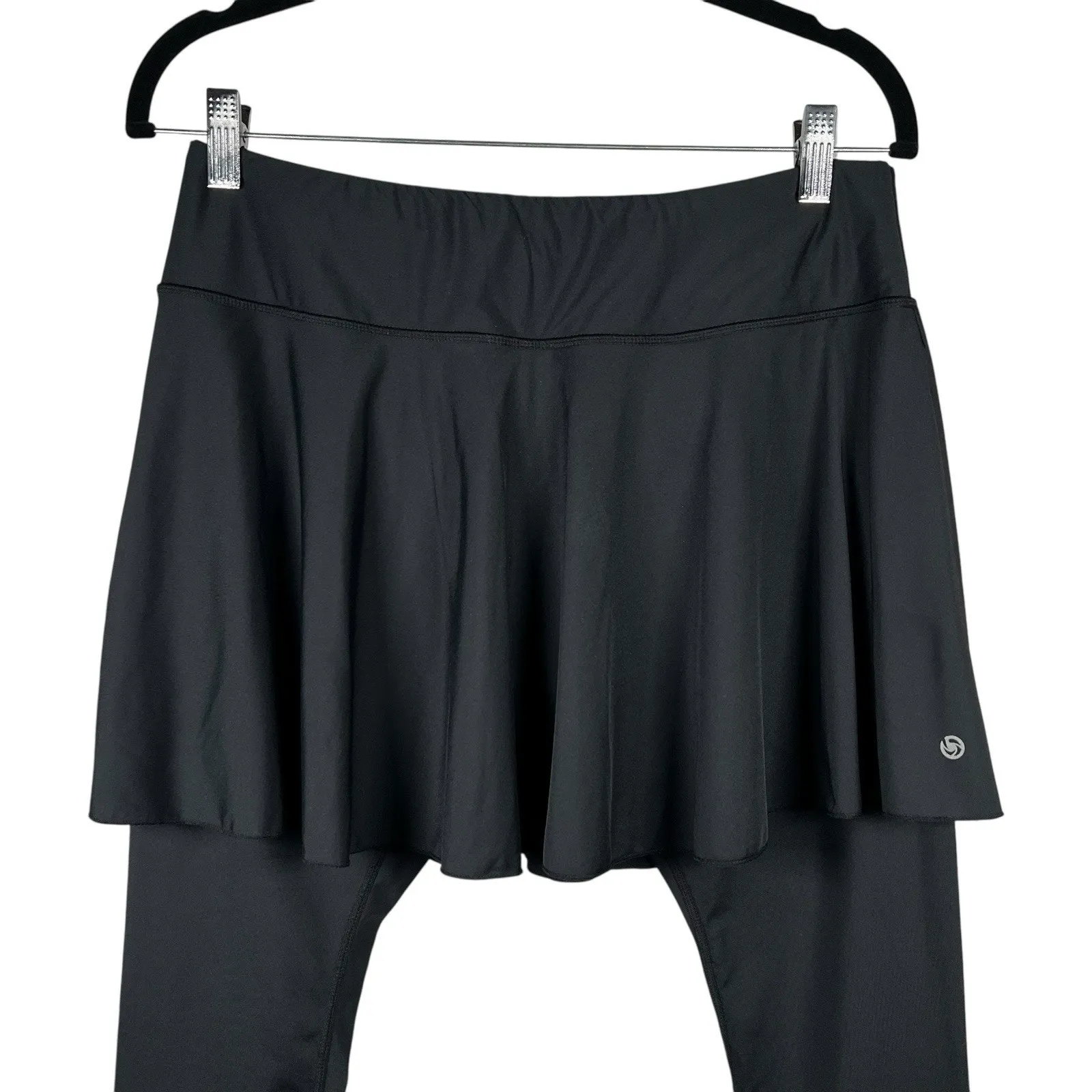 Bubblelime Womens Athletic Tennis Golf Pickleball Skort Skirted Leggings Medium Black - Image 2