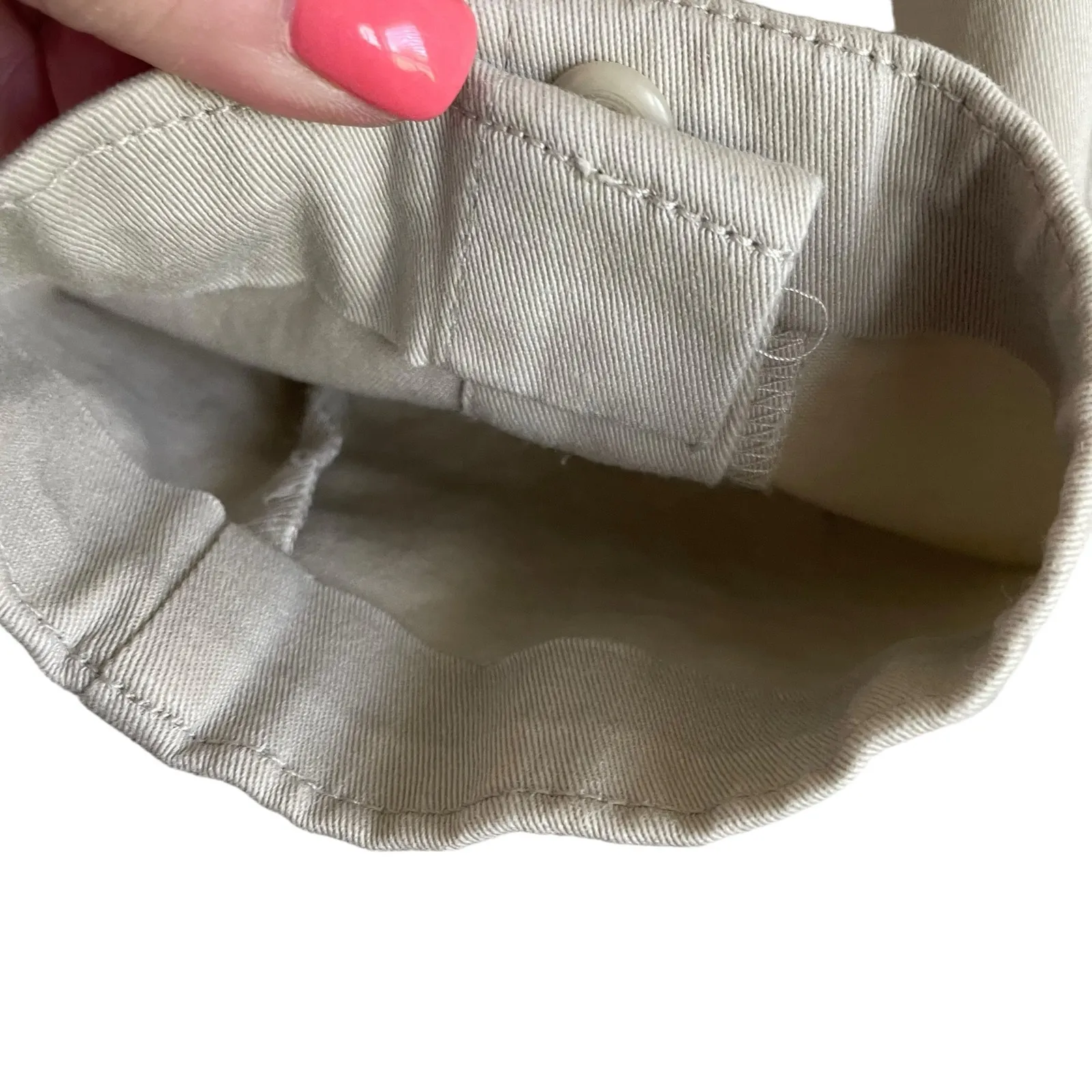 Cato Women Cotton Jacket‎ L Utility Button Up Structured Cowgirl Western Rodeo - Image 4