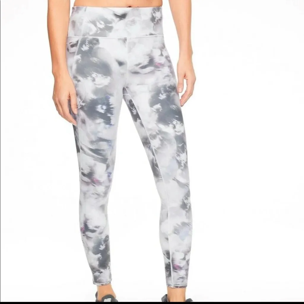 Athleta Run Free Winter Garden 7/8 tights leggings - Image 2