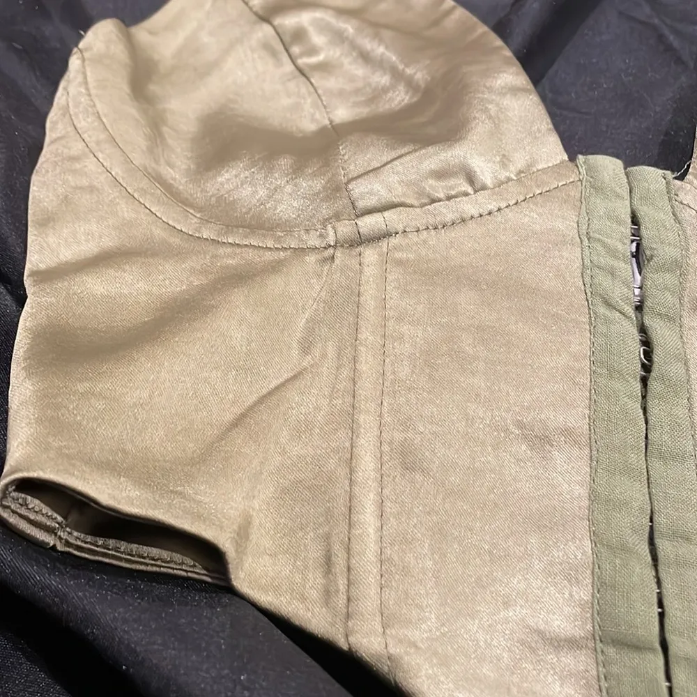 NWOT princess Polly satin tie up halter corset crop top us 2 - Image 3