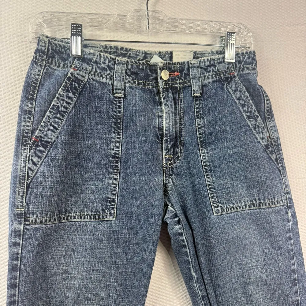 Lucky Brand Vintage Dungarees Jeans Size 2/26 USA Made Carpenter Style Flare - Image 5