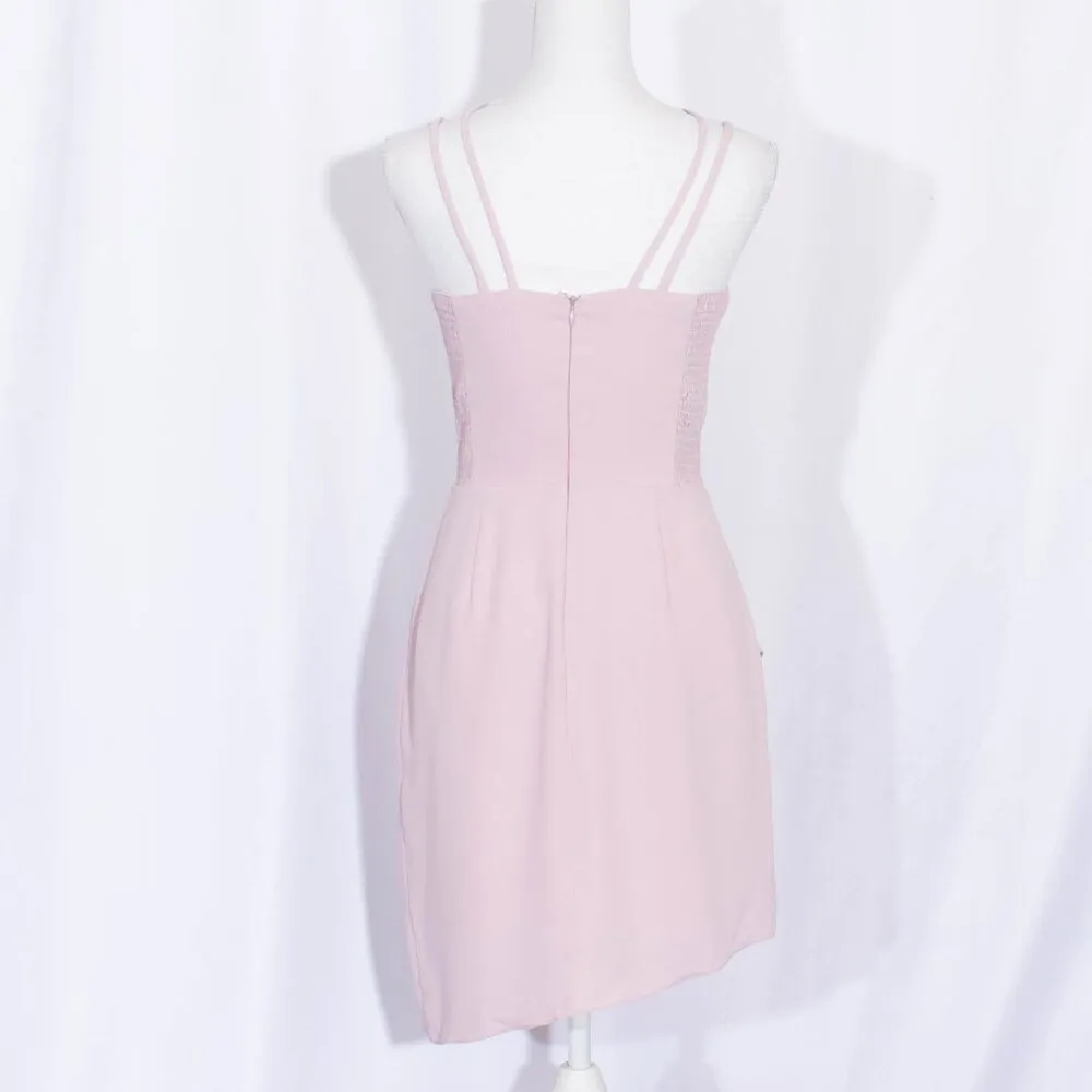AMANDA UPRICHARD Odean in Rose Quartz Halter Mini Dress Size S - Image 10