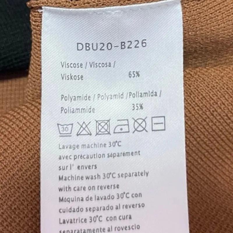 Gerard Darel Black Tan Long Sleeve Colorblock Button Down Cardigan Sweater Top 2 - Image 5