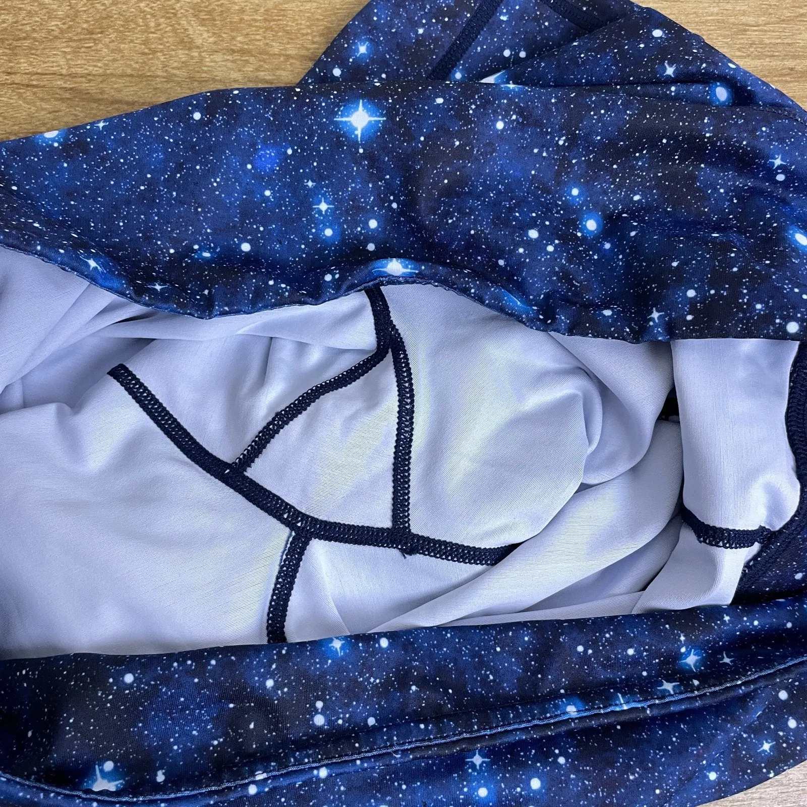 CVG Constantly Varied Gear Leggings Womens XL Blue Infinity Space Stars Crossfit - Image 8