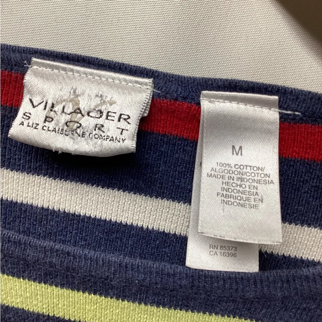 Vintage Villager Sport Sweater from Liz Claiborne. Size Medium Blue - Image 4