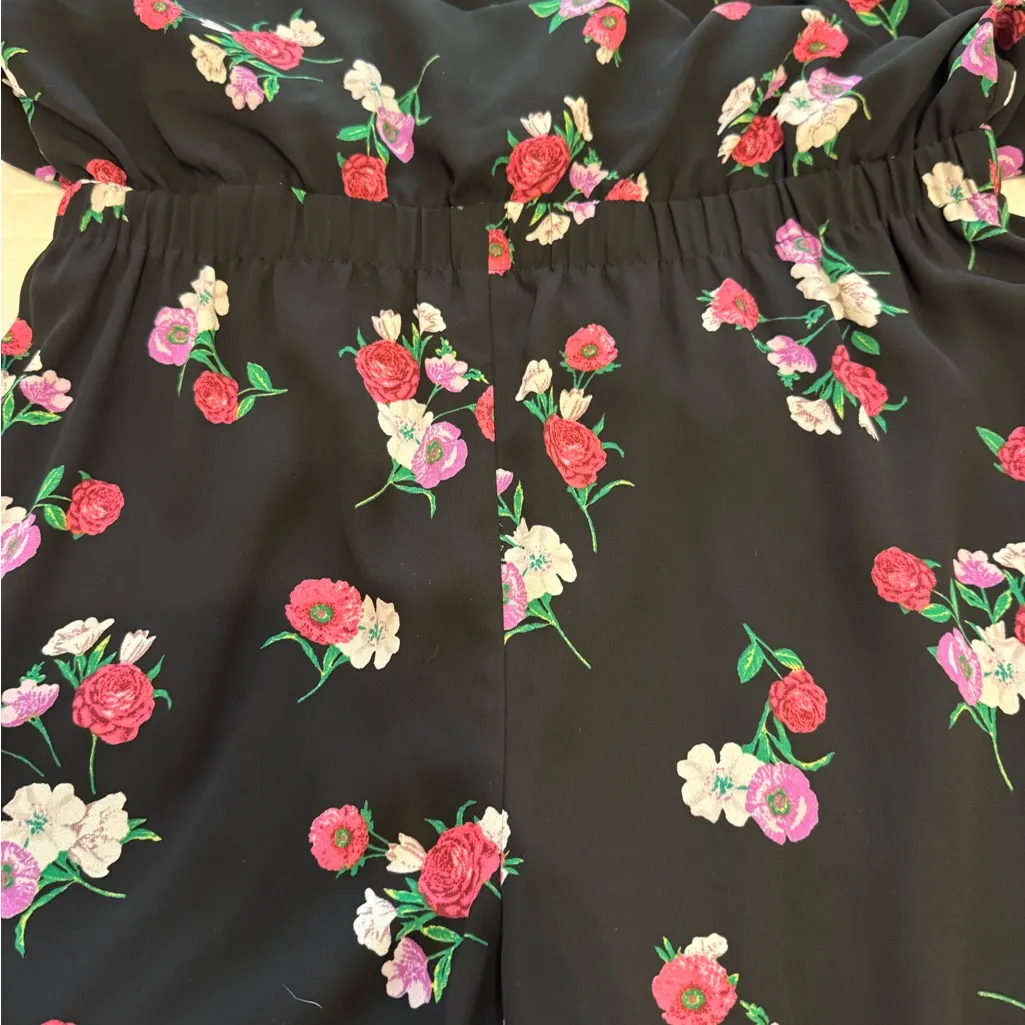 Express Black Floral Jumpsuit - Image 6