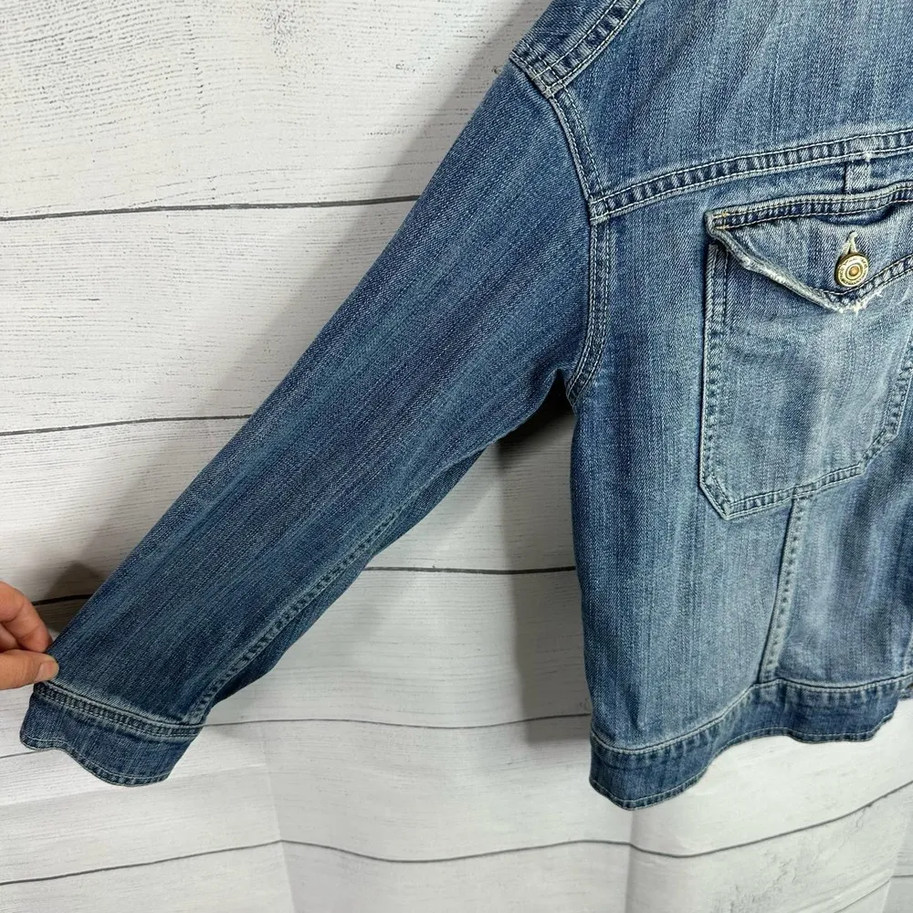 Vince Womens size XS Denim Jean Jacket - Image 6