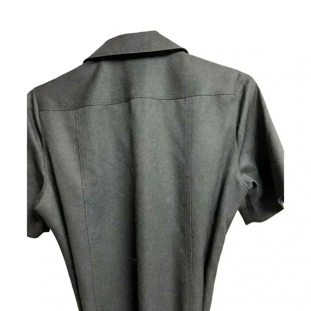 Pendleton Black Shift Belted Dress 100% Virgin Wool Career Fully Lined - Image 11