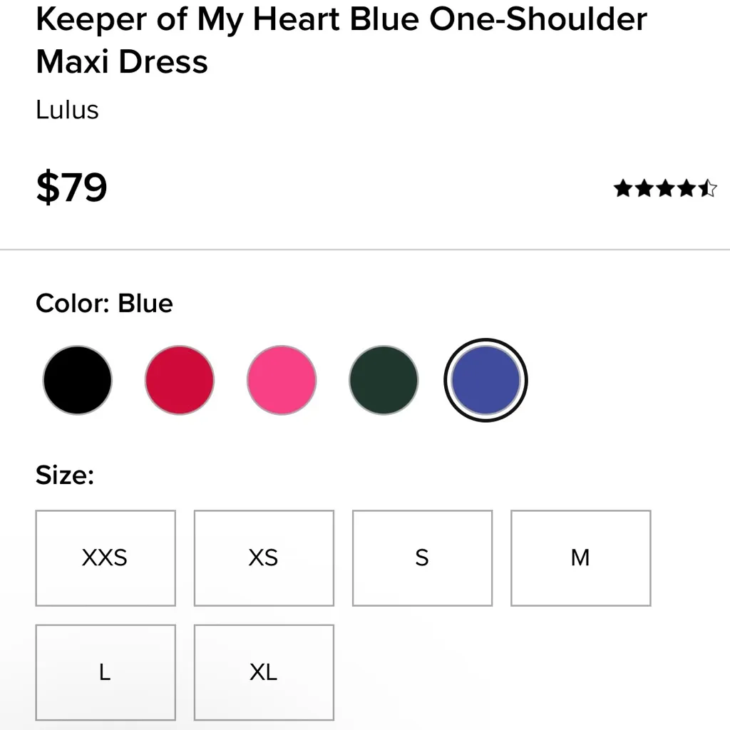 Lulu's Blue Asymmetrical Cocktail Dress Size XS - Image 5