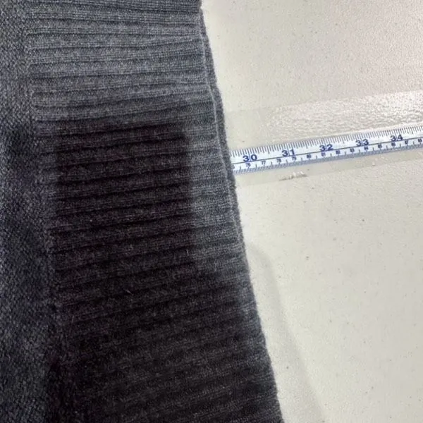 Y2K‎ Velvet by Graham & Spencer Cashmere Short Sleeve Gray Tunic Sweater Small - Image 8