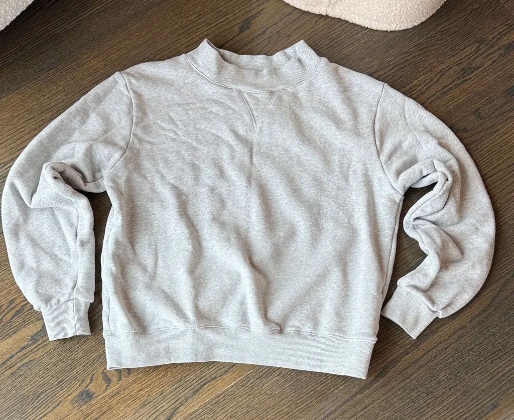 PARKE HERITAGE Classic Mockneck Grey size S/M NWOT Sold out!! Gray - Image 1