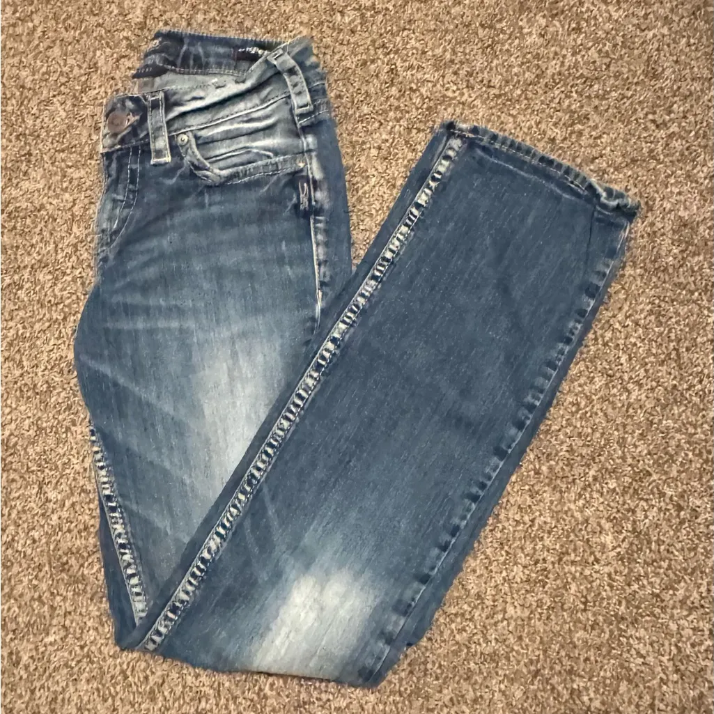 Silver SUKI Mid Slim Bootcut Women's Jeans - Image 4