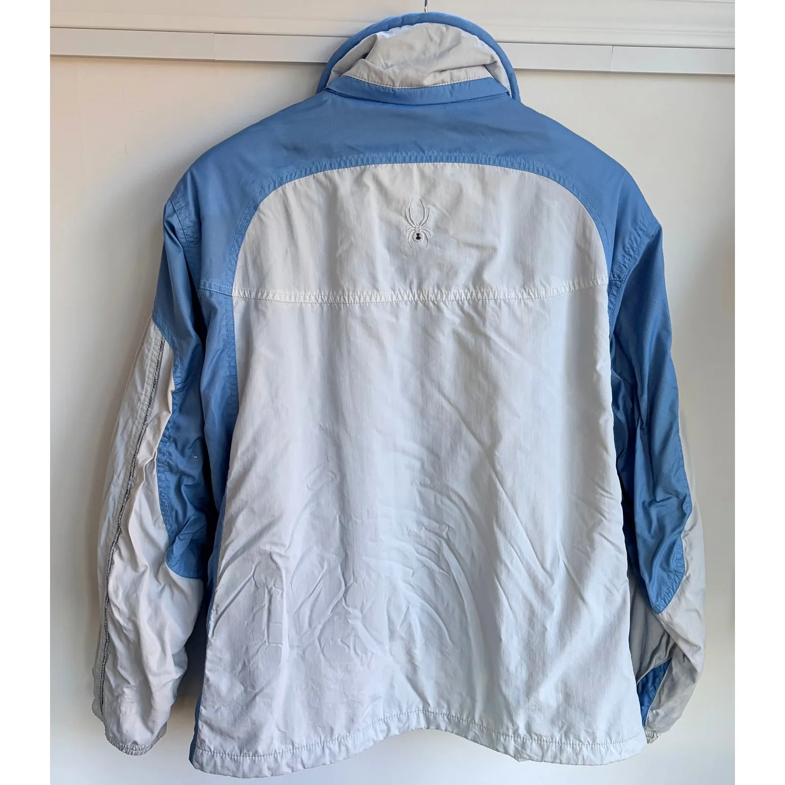 Spyder‎ Vintage 90's Ski Coat Blue White Size 14 Jacket Women's Winter Thermal - Image 8